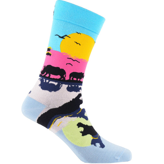 Sunset Safari Bamboo Socks