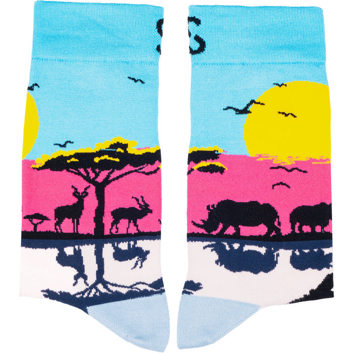 Sunset Safari Bamboo Socks