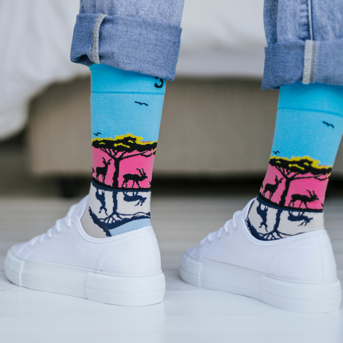 Sunset Safari Bamboo Socks