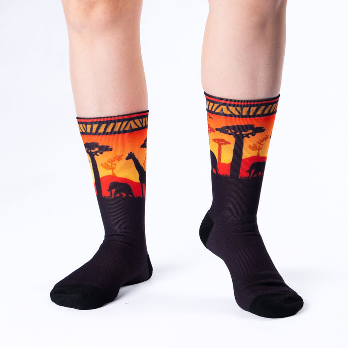 Sunset Walk Unisex Active Socks