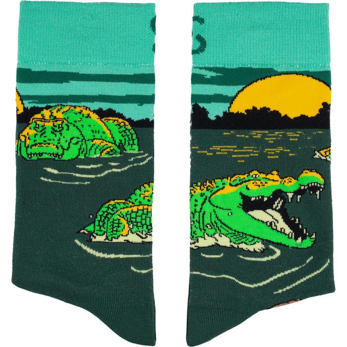 Swamp Gator Bamboo Socks