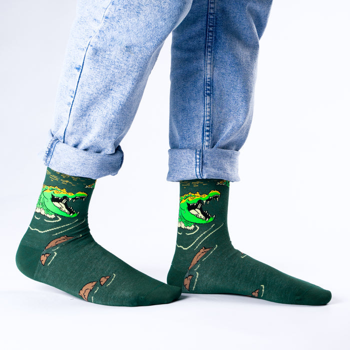 Swamp Gator Bamboo Socks