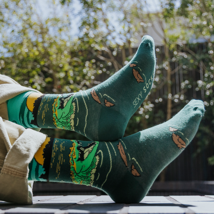 Swamp Gator Bamboo Socks