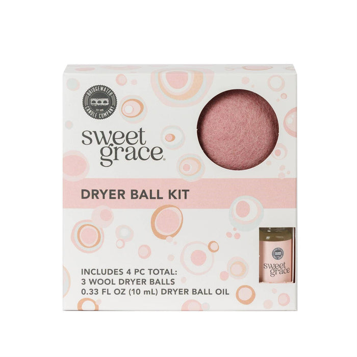 Sweet Grace Wool Dryer Ball Kit | Luxury Laundry, 3pk