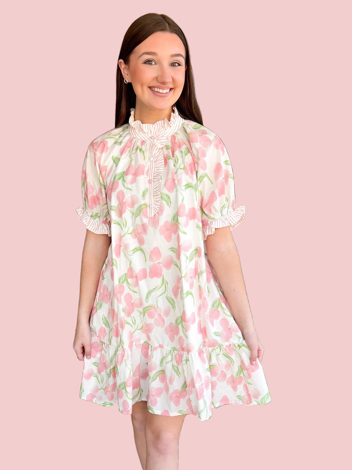 Sweet Sunday Floral Ruffle Dress