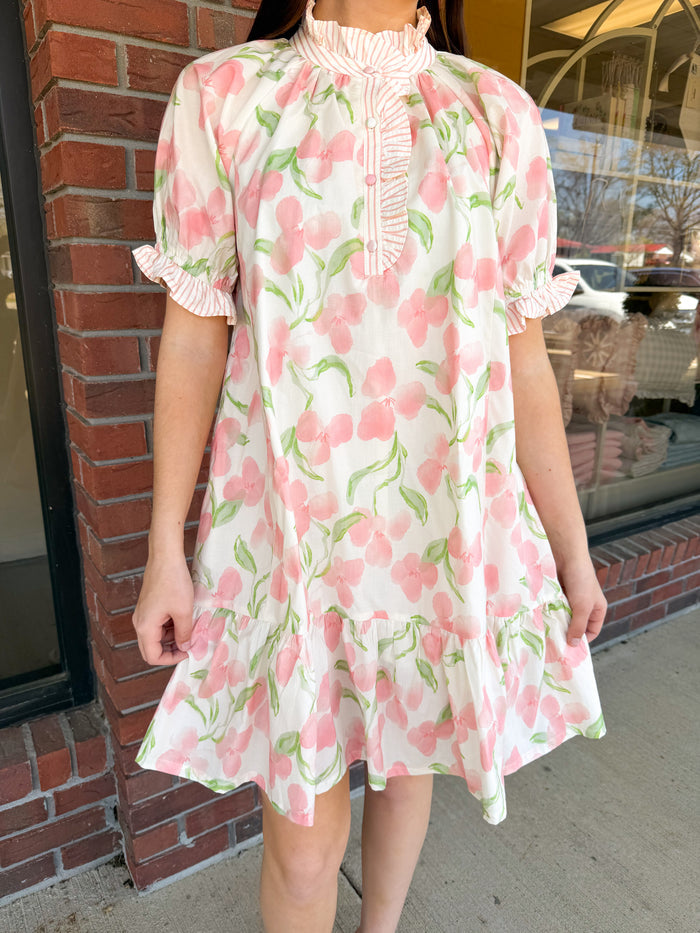 Sweet Sunday Floral Ruffle Dress