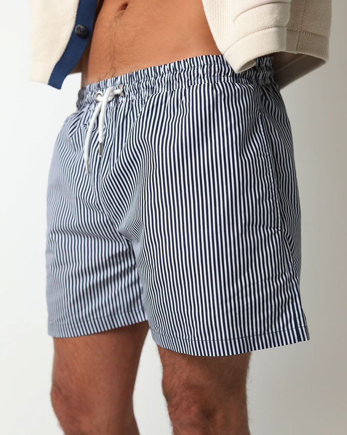 Swim short | Navy Pinstripe