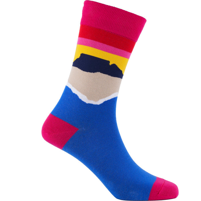 Tabletop Sunset Cotton Socks