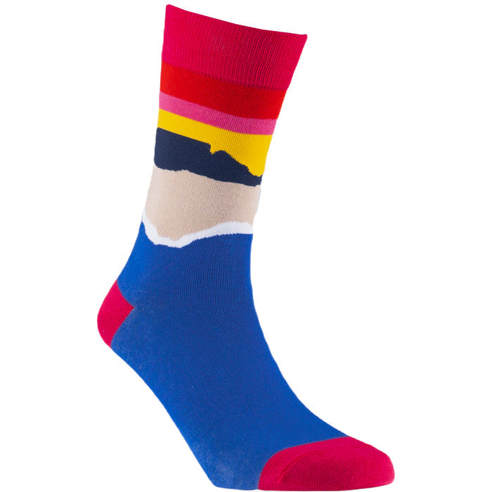 Tabletop Sunset Cotton Socks