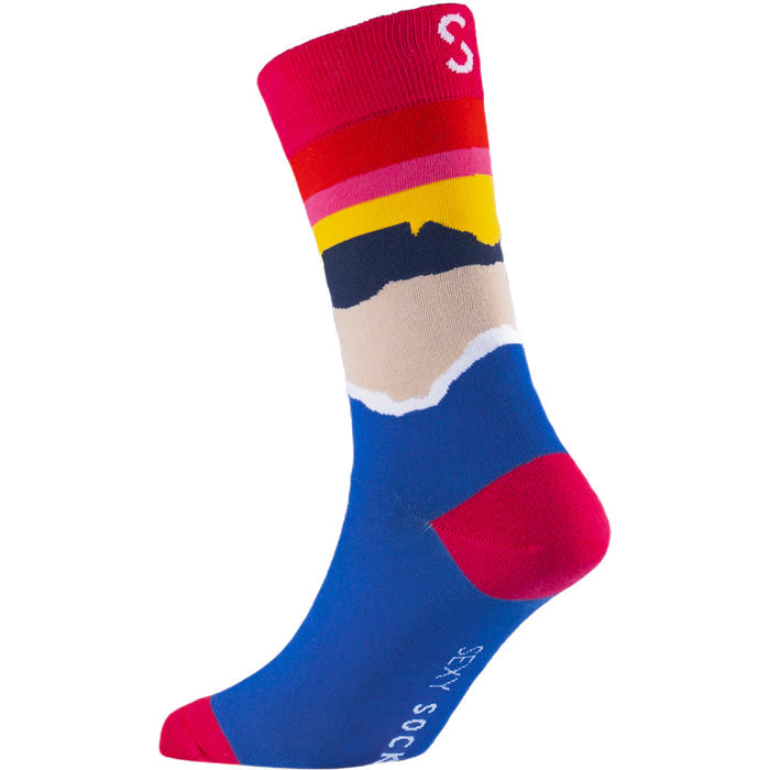 Tabletop Sunset Cotton Socks