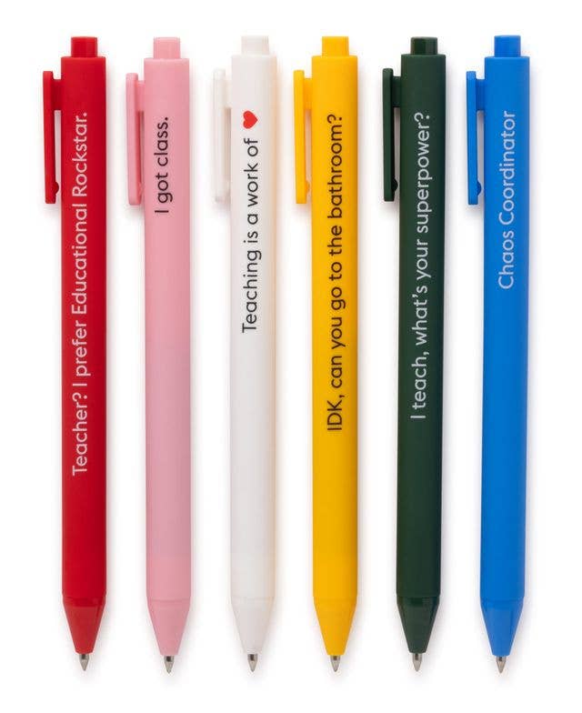 Teaching Is A Work Of Heart Gel Pen Set