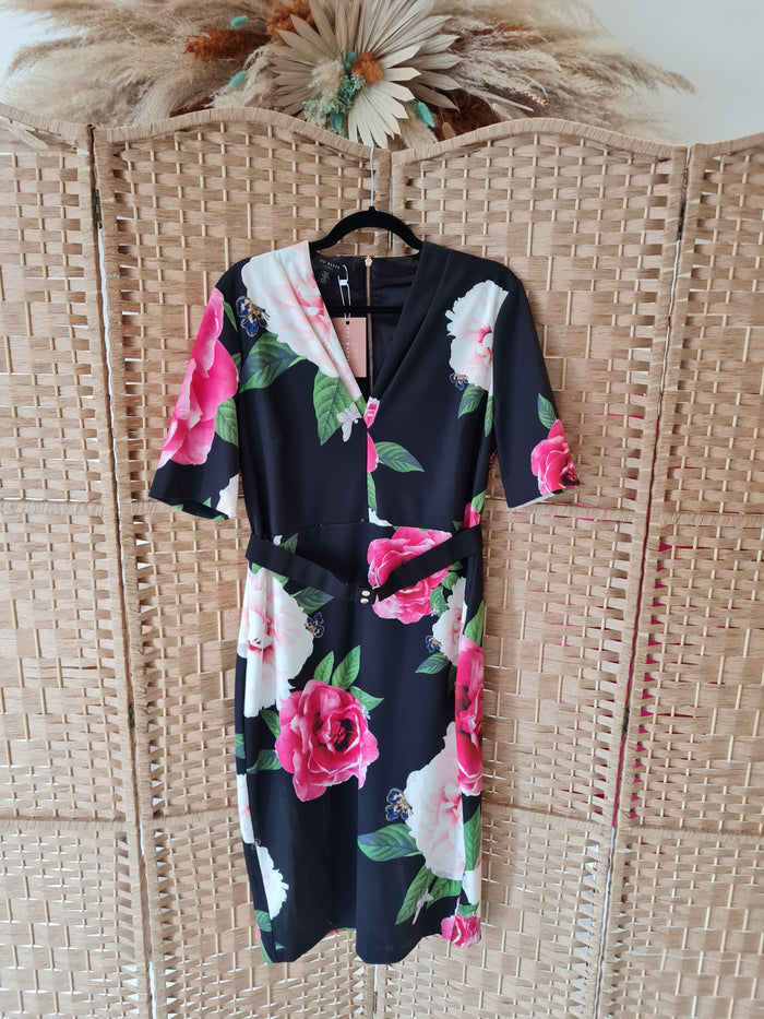 Ted Baker Belted Floral Dress 16