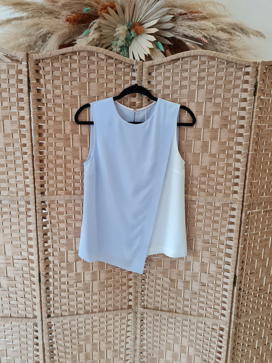 Ted Baker blue/white top S/M
