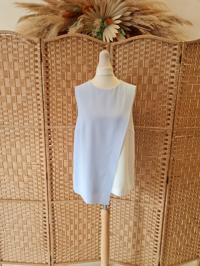 Ted Baker blue/white top S/M