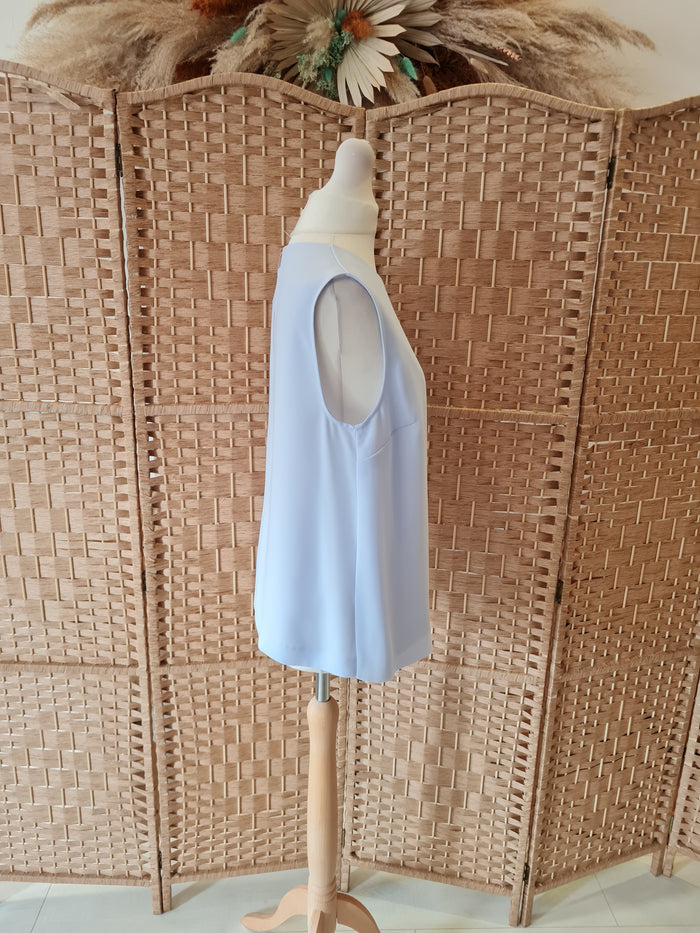 Ted Baker blue/white top S/M