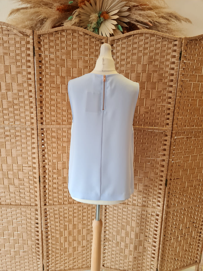 Ted Baker blue/white top S/M