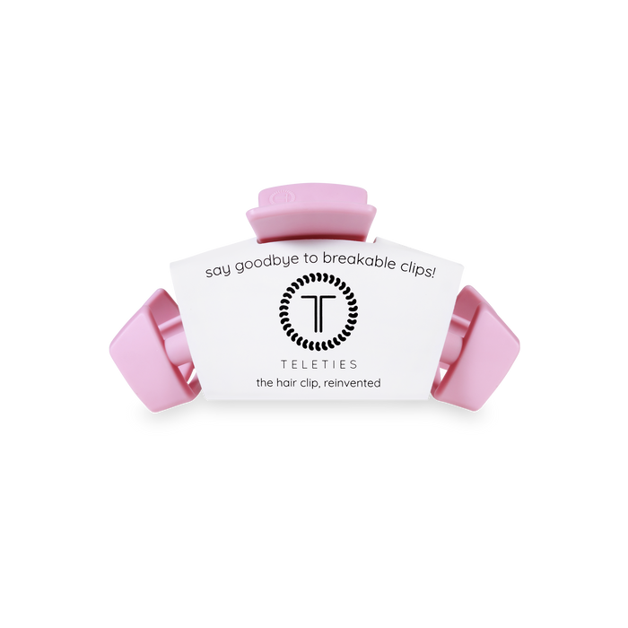 Teleties Classic Hair Clip | Small | Merry Pinkmas
