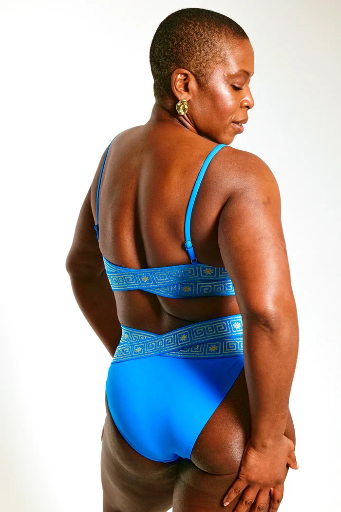 The Blue Mosaic Sculpting Bikini Bottoms