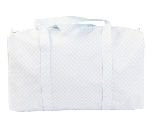 The Duffle Bag - Blue Gingham