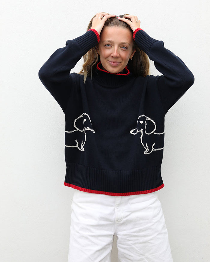 The Jaffa Polo | Navy & Cream