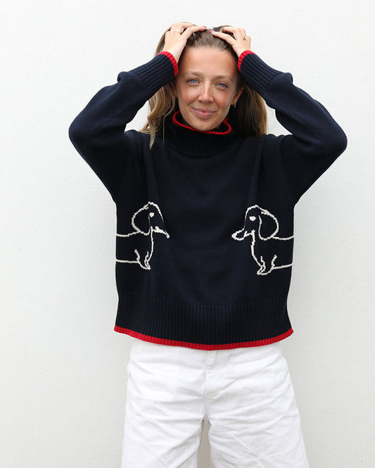 The Jaffa Polo | Navy & Cream