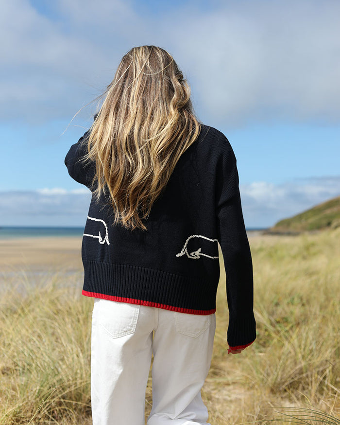 The Jaffa Polo | Navy & Cream