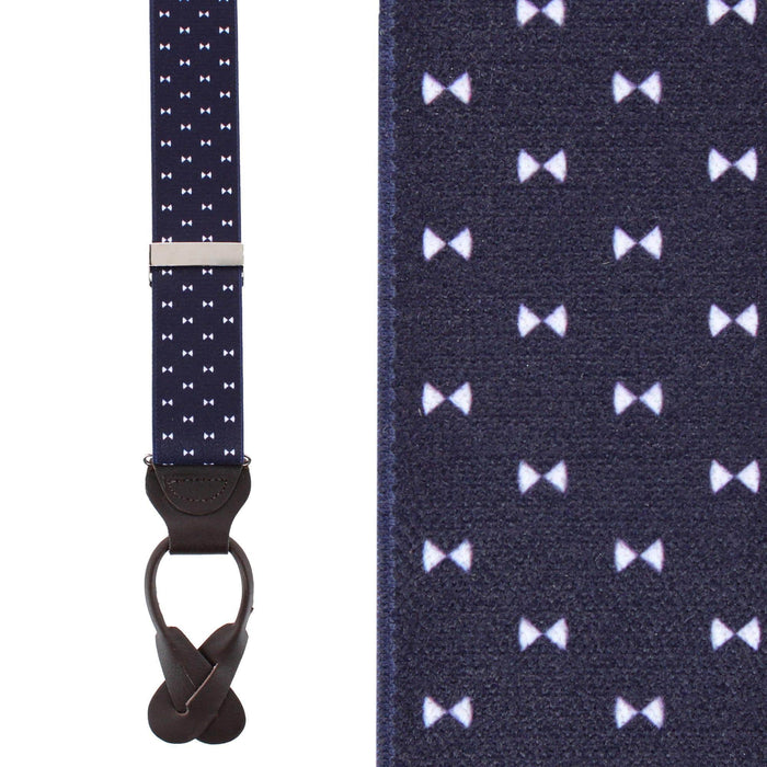 The Micro Bow Classic Elastic Button End Braces