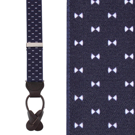 The Micro Bow Classic Elastic Button End Braces