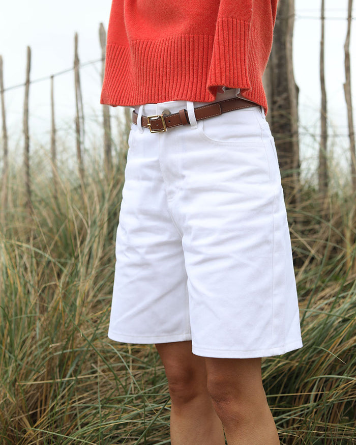The Porto Short | White Denim