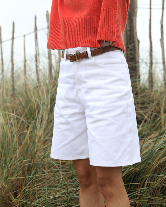 The Porto Short | White Denim