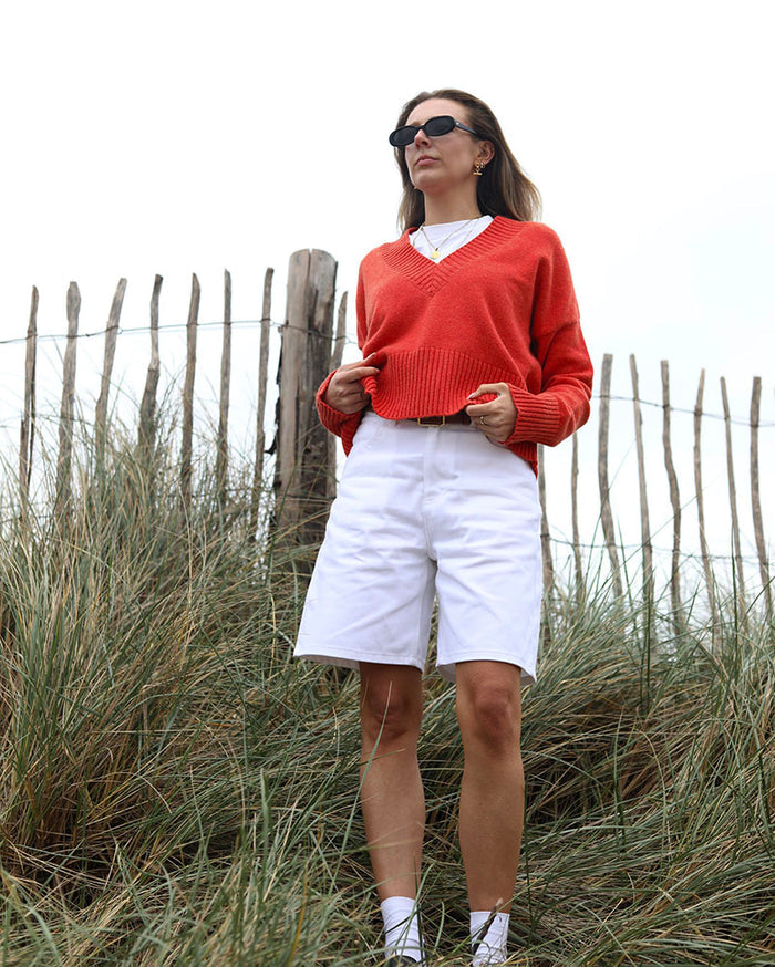 The Porto Short | White Denim