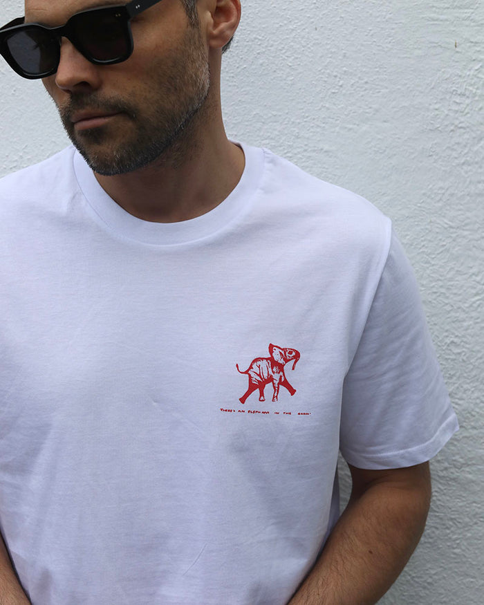 There's An Elephant In The Room | White T