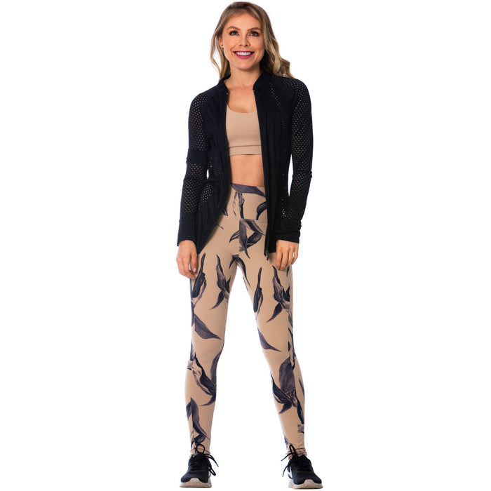 Through Black Sports Jacket for Women – Lightweight, Breathable & Stylish