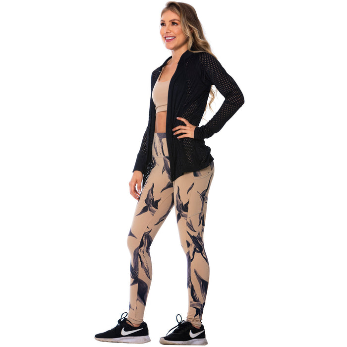 Through Black Sports Jacket for Women – Lightweight, Breathable & Stylish