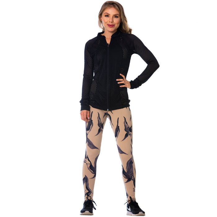 Through Black Sports Jacket for Women – Lightweight, Breathable & Stylish