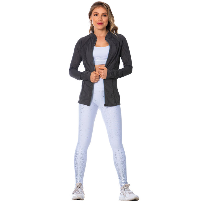Through Gray Sports Jacket for Women – Lightweight, Breathable & Stylish