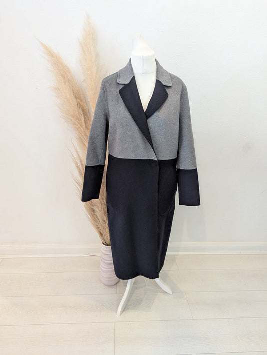 Topshop Grey/ Navy Coat 12