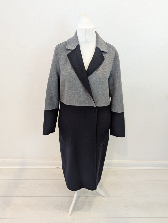 Topshop Grey/ Navy Coat 12