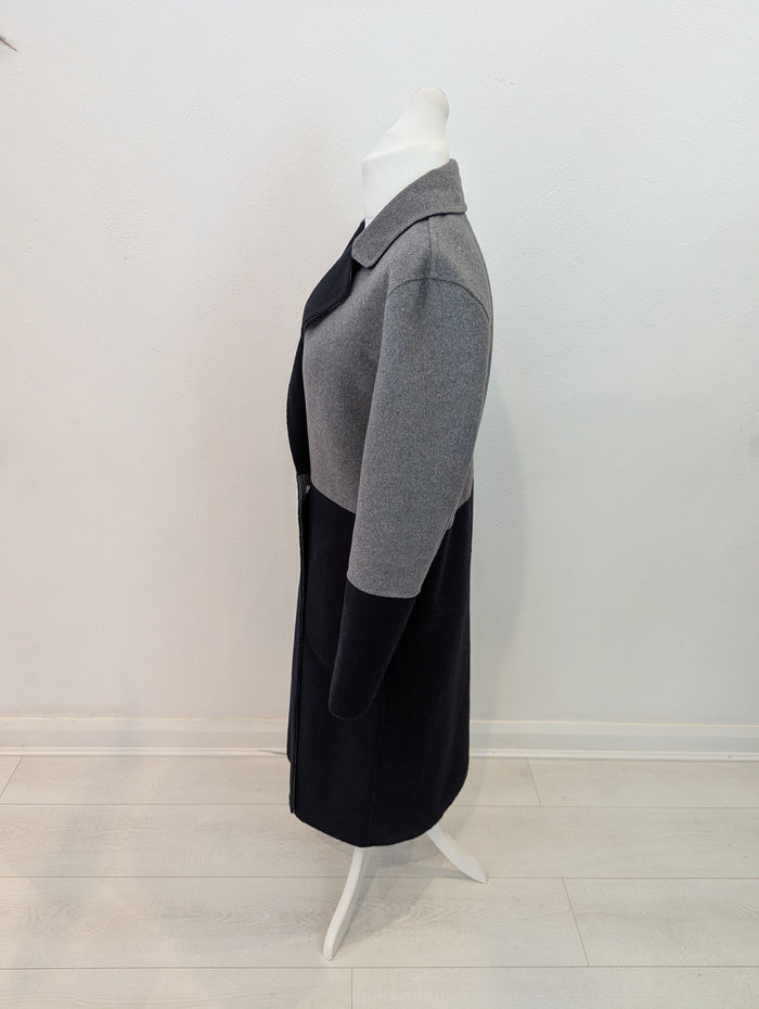 Topshop Grey/ Navy Coat 12