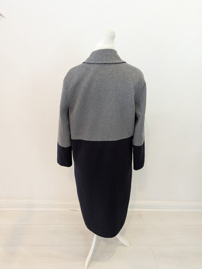 Topshop Grey/ Navy Coat 12