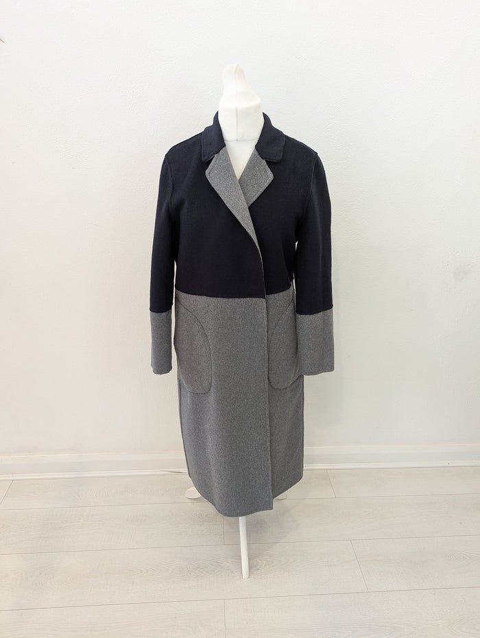 Topshop Grey/ Navy Coat 12