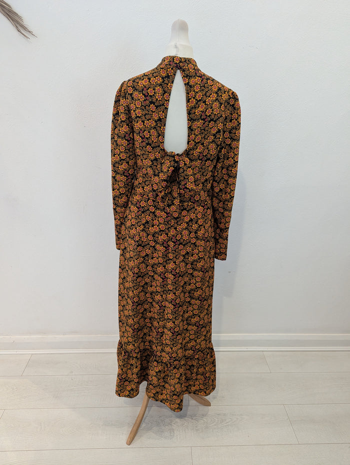 Topshop Orange Floral Maxi 10
