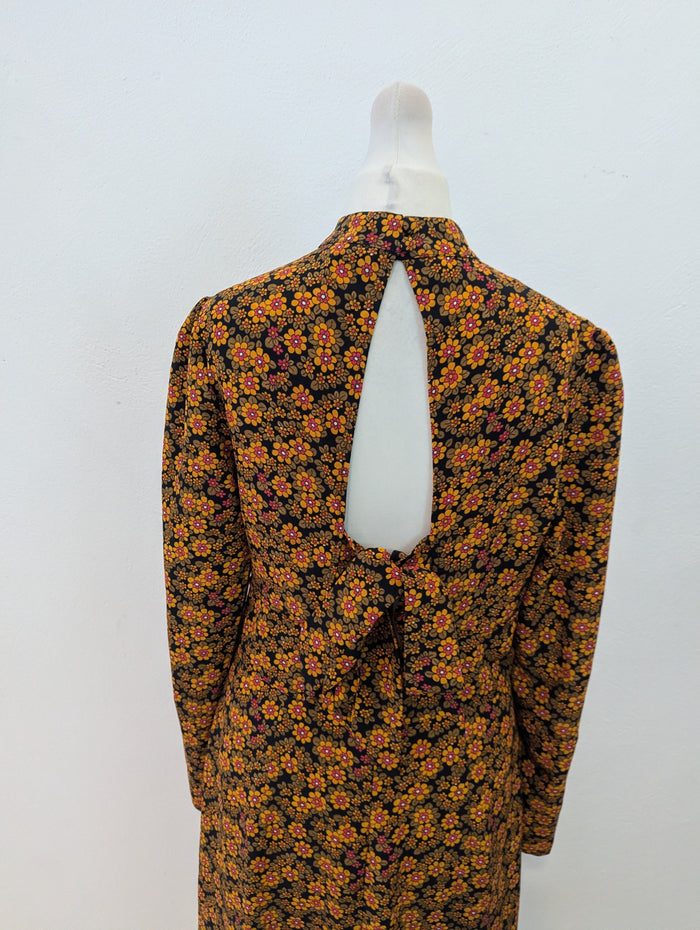Topshop Orange Floral Maxi 10