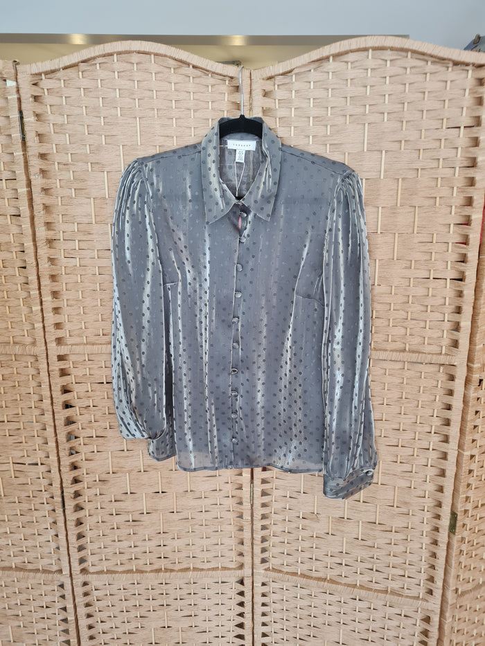 Topshop Silver Spot Shirt 10