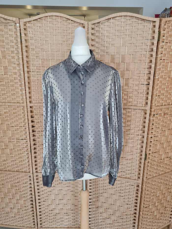 Topshop Silver Spot Shirt 10