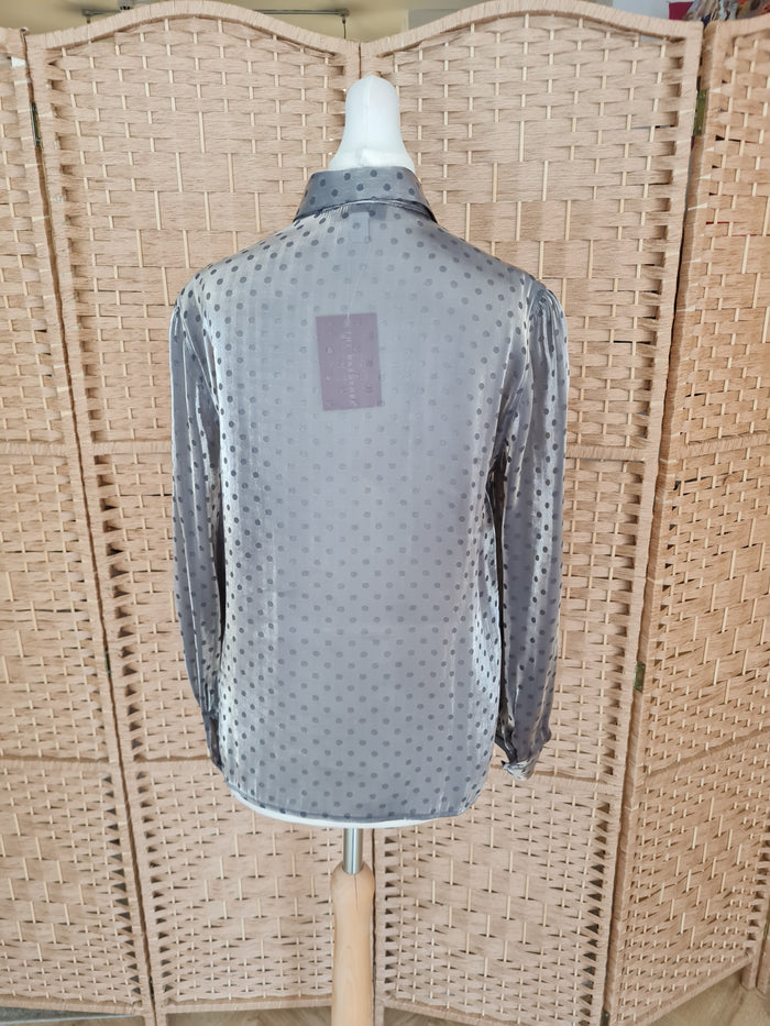Topshop Silver Spot Shirt 10