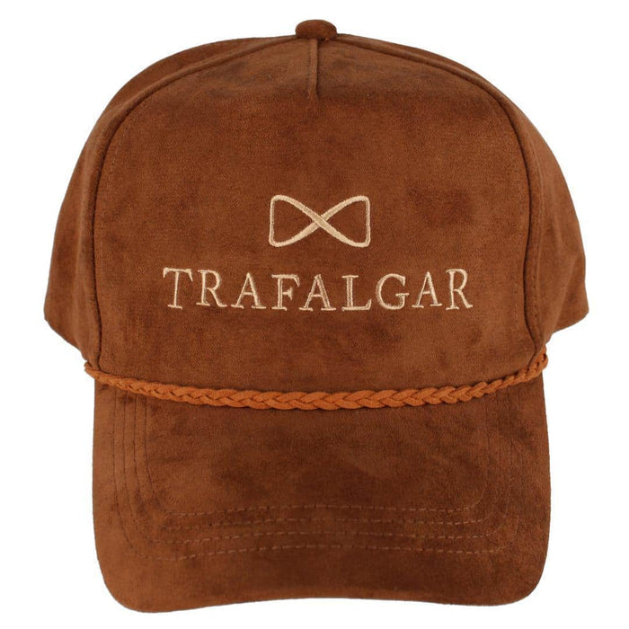 Traflagar's Faux Suede 5 Panel Cap with Braided Rope
