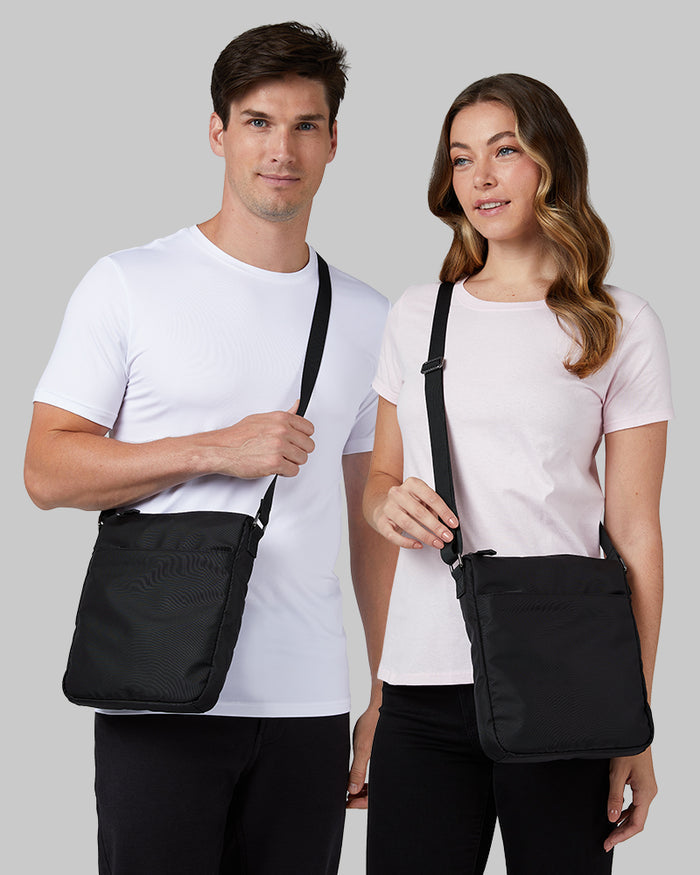 32 Degrees Black _ Travel Crossbody Bag {bottom}{right}