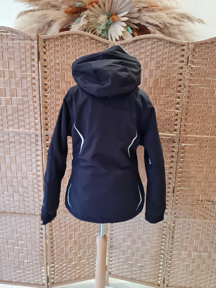 Trespass waterproof black lined jacket 10
