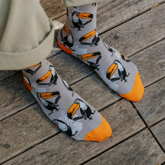 Tropical Toucan Bamboo Socks